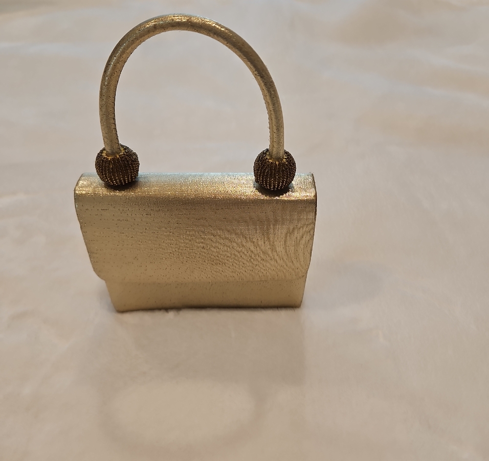 Elegant Gold Mini Handbag